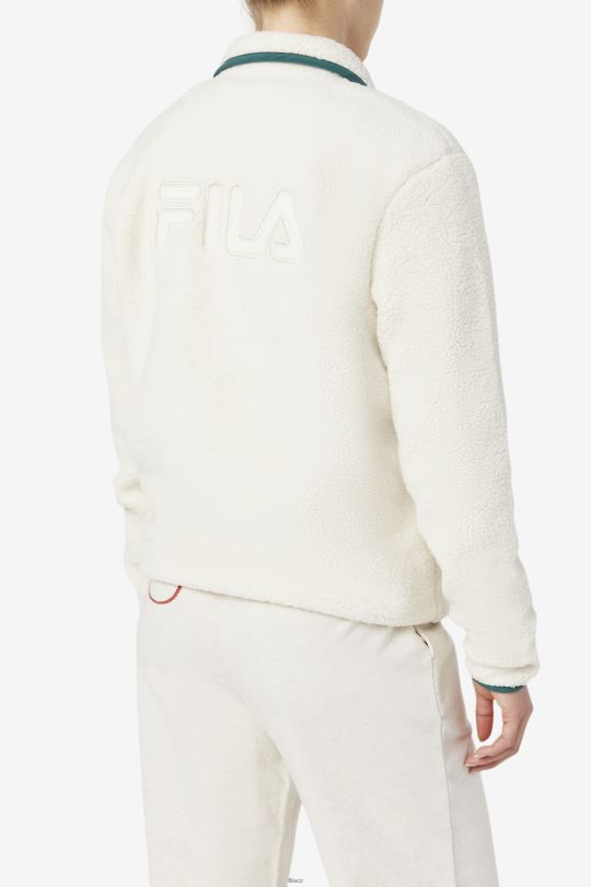 fila kyomi pulovr na čtvrt zip tofu/lesní biom 0668L1765 tofu/lesní biom FILA