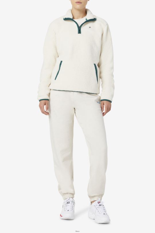fila kyomi pulovr na čtvrt zip tofu/lesní biom 0668L1765 tofu/lesní biom FILA