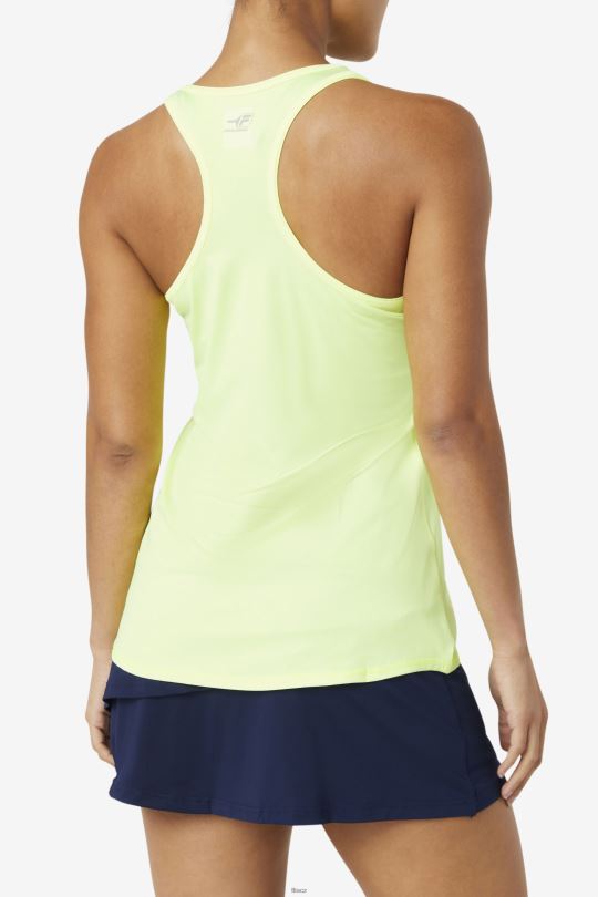 fila pickleball racerback tank yellowheather 0668L2023 žlutý vřes FILA