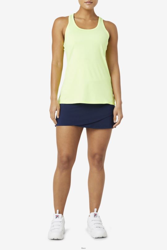 fila pickleball racerback tank yellowheather 0668L2023 žlutý vřes FILA