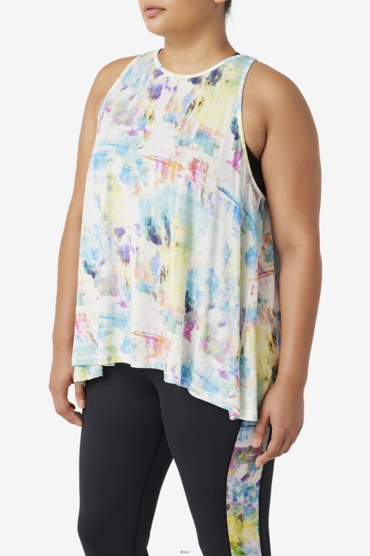 fila tie dye fi-lux otevřené zadní tílko 0668L1912 barva na kravatu FILA