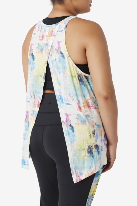 fila tie dye fi-lux otevřené zadní tílko 0668L1912 barva na kravatu FILA