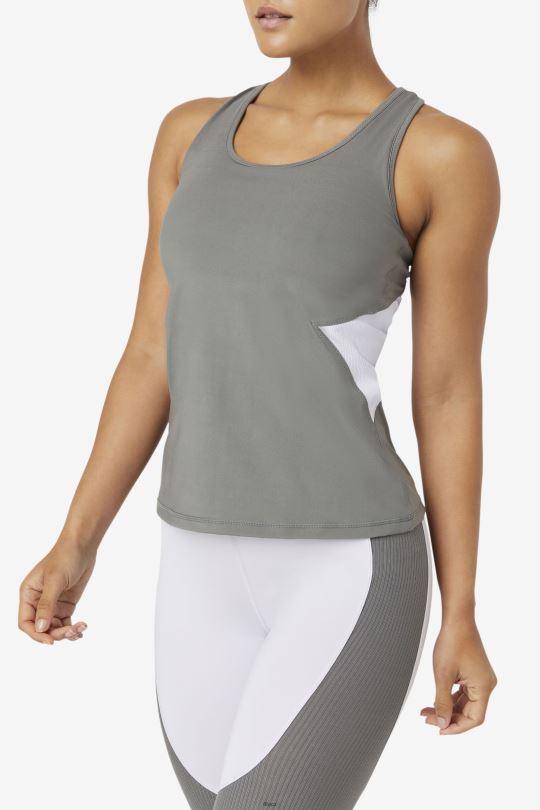 fila uplift otevřené racerback tílko chrlič/levandule modrá 0668L1873 chrlič/levandule modrá FILA