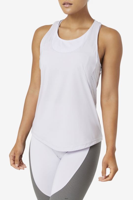 fila uplift texturované racerback tílko lavendrblue 0668L1879 levandulově modrá FILA