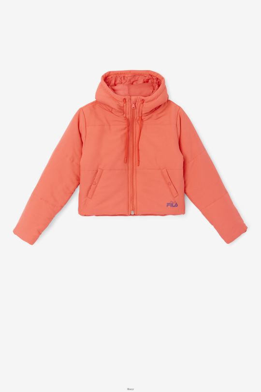 kayenská/nakládaná řepa fila eden puffer bunda 0668L1779 kajenský pepř/nakládaná řepa FILA