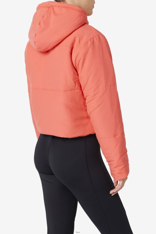 kayenská/nakládaná řepa fila eden puffer bunda 0668L1779 kajenský pepř/nakládaná řepa FILA