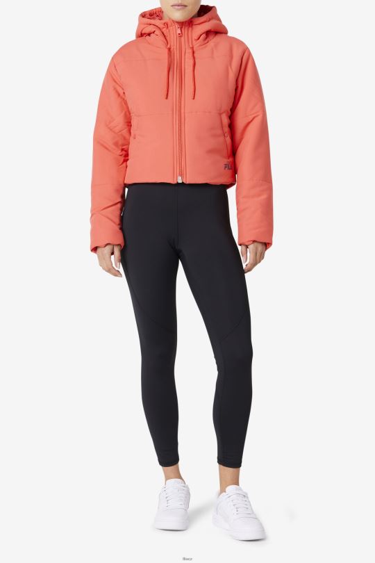 kayenská/nakládaná řepa fila eden puffer bunda 0668L1779 kajenský pepř/nakládaná řepa FILA