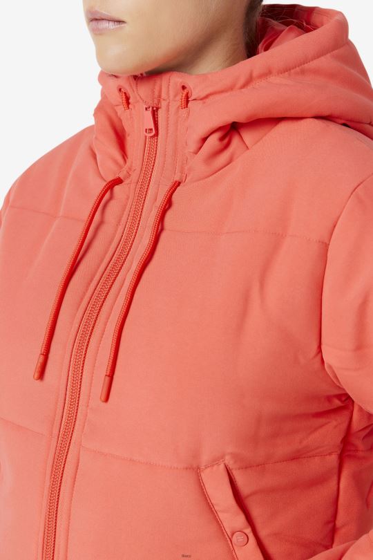 kayenská/nakládaná řepa fila eden puffer bunda 0668L1779 kajenský pepř/nakládaná řepa FILA