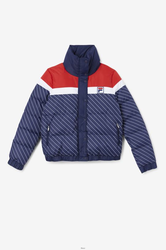 lottie puffer bunda námořnická/bílá/červená fila 0668L1781 námořnická/bílá/červená FILA
