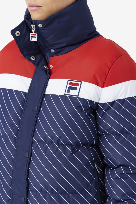 lottie puffer bunda námořnická/bílá/červená fila 0668L1781 námořnická/bílá/červená FILA