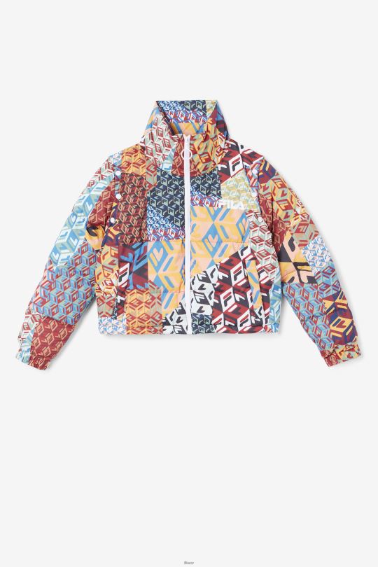 marina snapoff sleeve puffer fila ocean/yellow/white 0668L1754 oceán/žlutá/bílá FILA