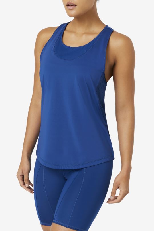 navypeony fila uplift texturované racerback tílko 0668L1881 námořnická pivoňka FILA