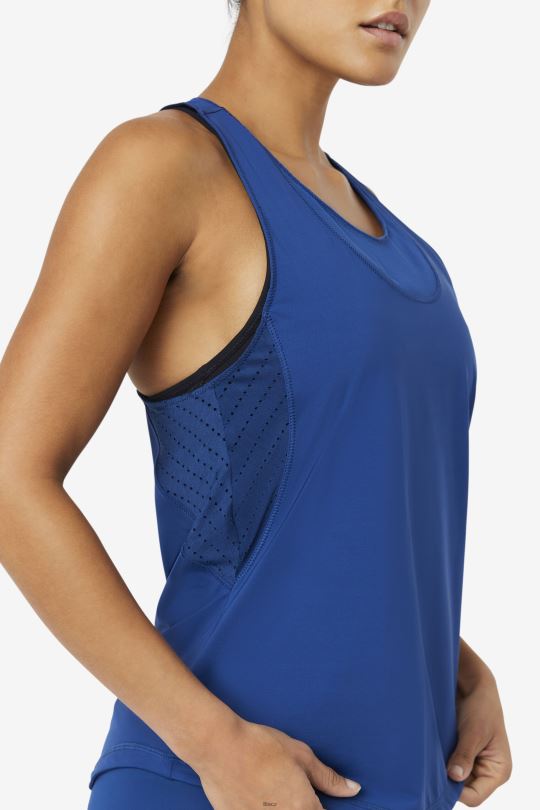 navypeony fila uplift texturované racerback tílko 0668L1881 námořnická pivoňka FILA