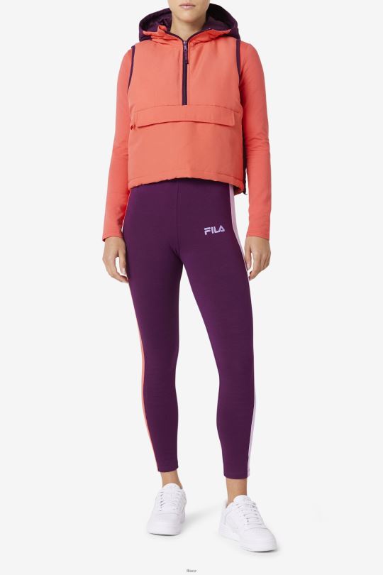 nevaeh poloviční vesta na zip fila cayenne/nakládaná řepa 0668L1784 kajenský pepř/nakládaná řepa FILA