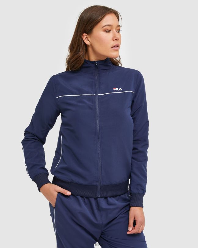 nová navy fila klasická dámská bunda z mikrovlákna 0668L2877 nové námořnictvo FILA