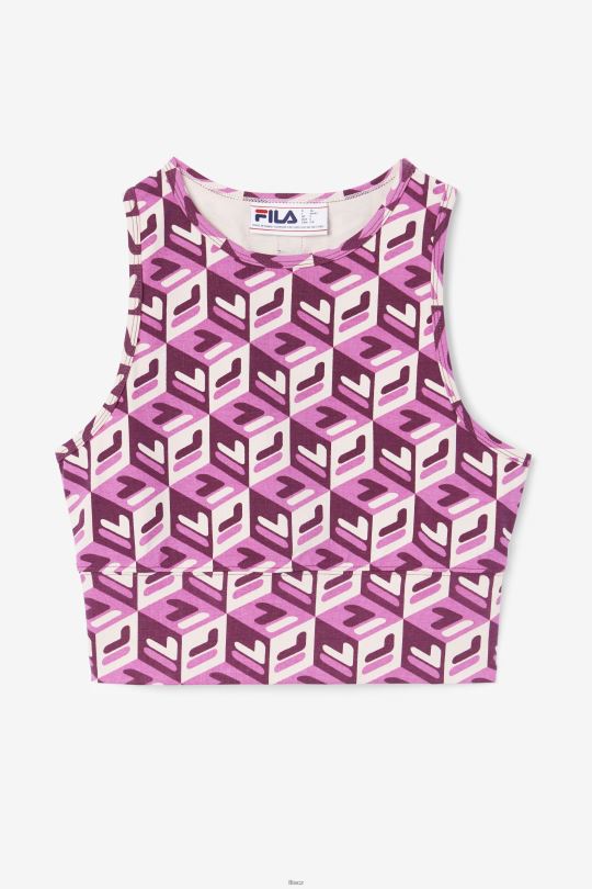 rouge/potpourri/hroznové víno emmaline tank fila 0668L1392 rouge/potpourri/hroznové víno FILA