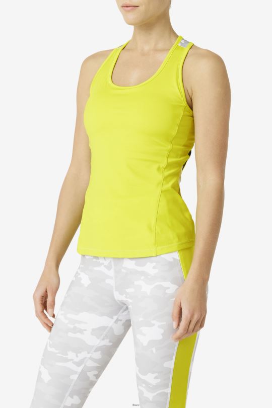 síra/bílá/azalea/námořnická fila uplift colorblock racerback tank 0668L1869 síra/bílá/azalka/námořnická FILA