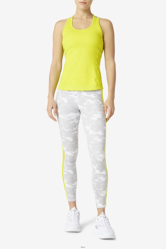 síra/bílá/azalea/námořnická fila uplift colorblock racerback tank 0668L1869 síra/bílá/azalka/námořnická FILA