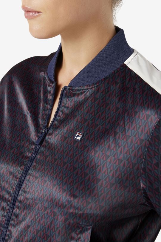 saténová bunda fila farah peacoat/tofu 0668L1777 peacoat/tofu FILA