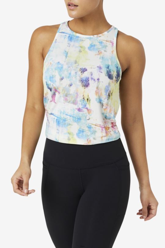 tie dye fila fi-lux otevřené zadní tílko 0668L1863 barva na kravatu FILA