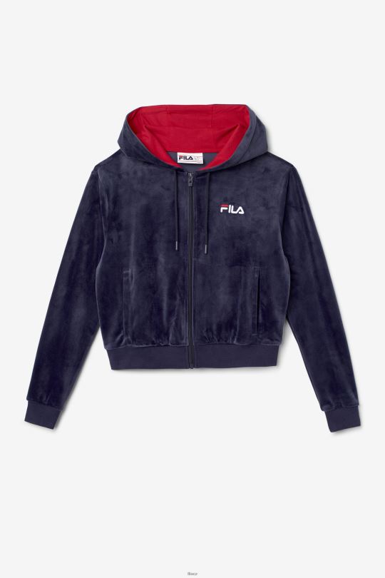 zura velur bunda navy fila 0668L1763 námořnictvo FILA