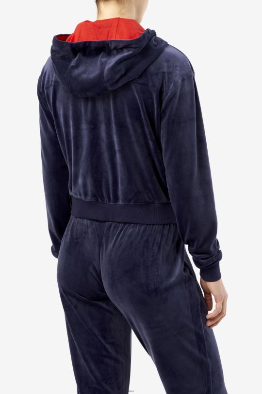 zura velur bunda navy fila 0668L1763 námořnictvo FILA