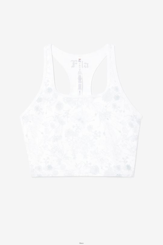 zuri reverzibilní crop tank white fila 0668L1457 bílý FILA