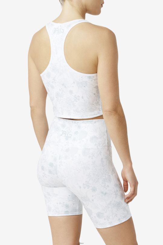 zuri reverzibilní crop tank white fila 0668L1457 bílý FILA
