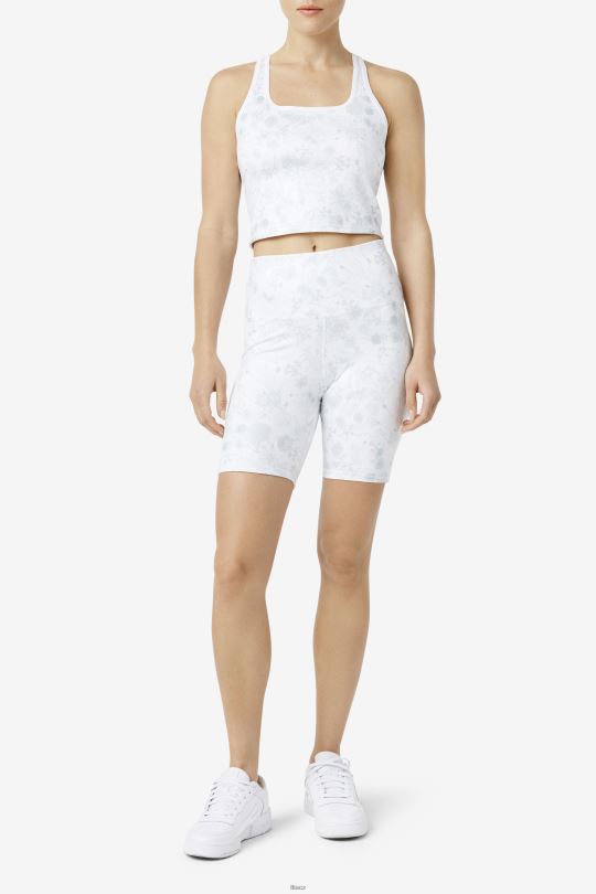 zuri reverzibilní crop tank white fila 0668L1457 bílý FILA