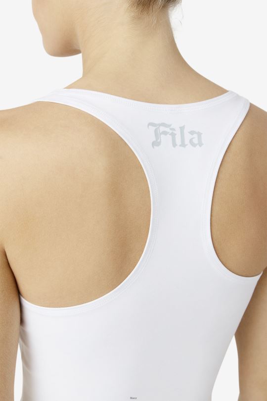 zuri reverzibilní crop tank white fila 0668L1457 bílý FILA