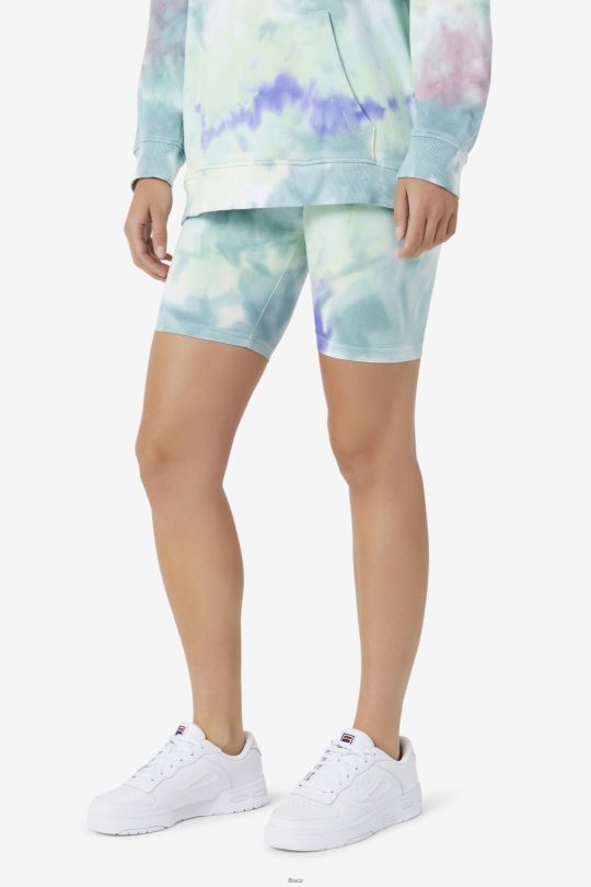 aruba blue tie dye taima tie dye bike short fila 0668L1680 barva na kravatu aruba modrá FILA