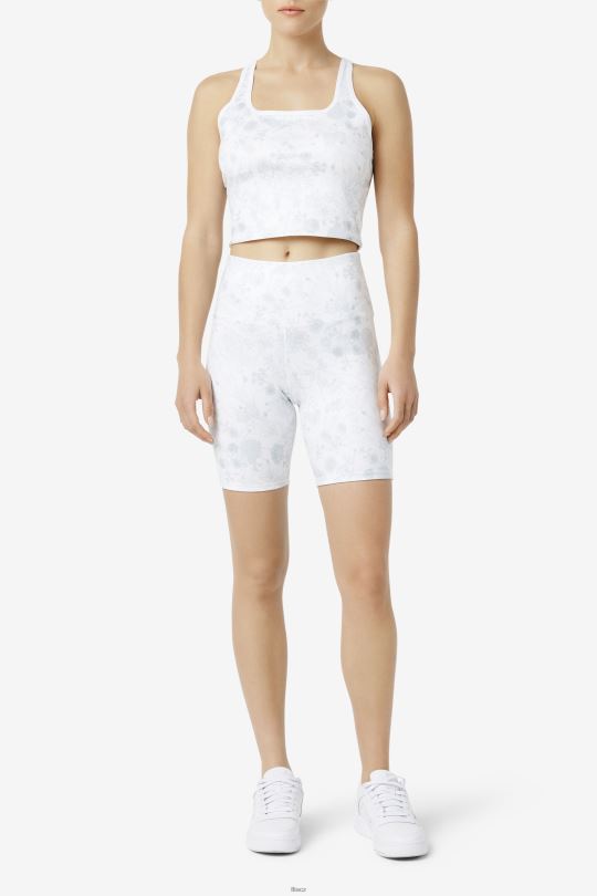 bílá/svítivá bílá amirra oboustranné kolo short fila 0668L1692 bílá/svítivá bílá FILA