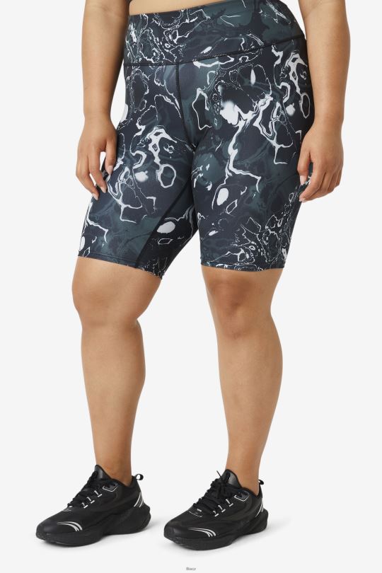 black marble fila forza 8inch bike short 0668L1947 černý mramor FILA