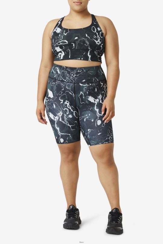 black marble fila forza 8inch bike short 0668L1947 černý mramor FILA