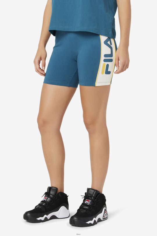 davina bike short blue coral fila 0668L1643 modrý korál FILA