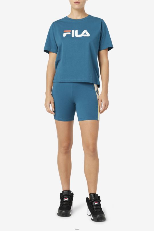 davina bike short blue coral fila 0668L1643 modrý korál FILA