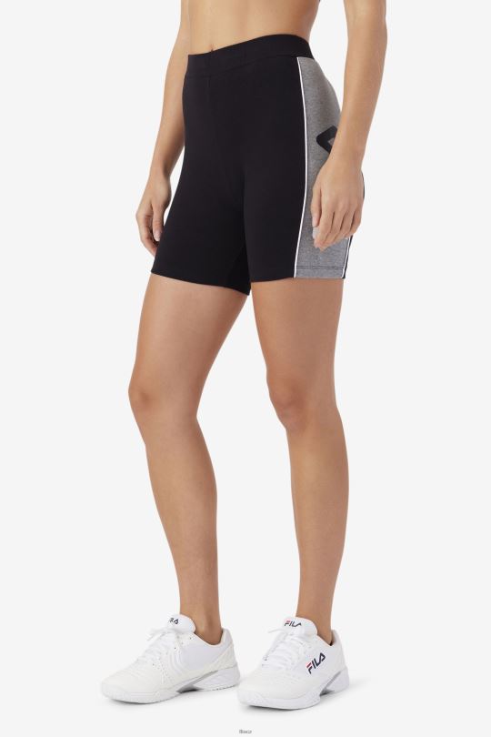 davina bike short fila black/heather/white 0668L1640 černá/vřes/bílá FILA