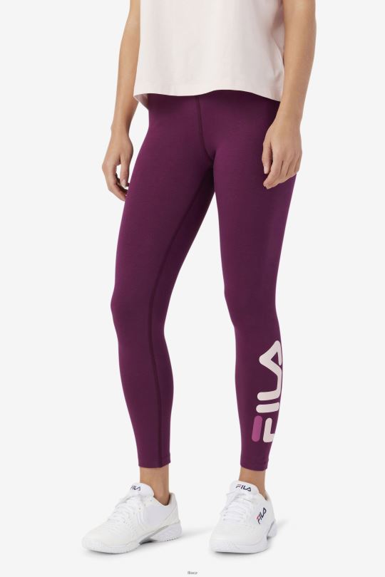 elora legging fila hroznové víno/potpourri/rouge 0668L1736 hroznové víno/potpourri/rouge FILA