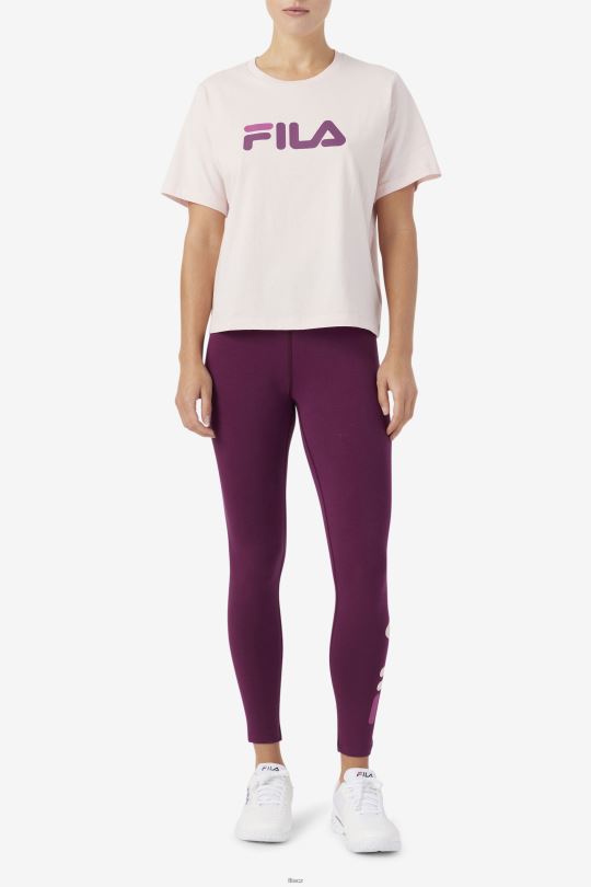 elora legging fila hroznové víno/potpourri/rouge 0668L1736 hroznové víno/potpourri/rouge FILA