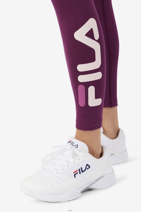 elora legging fila hroznové víno/potpourri/rouge 0668L1736 hroznové víno/potpourri/rouge FILA