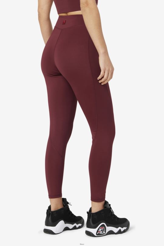 fila emie legging tawny port 0668L1729 žlutohnědý port FILA