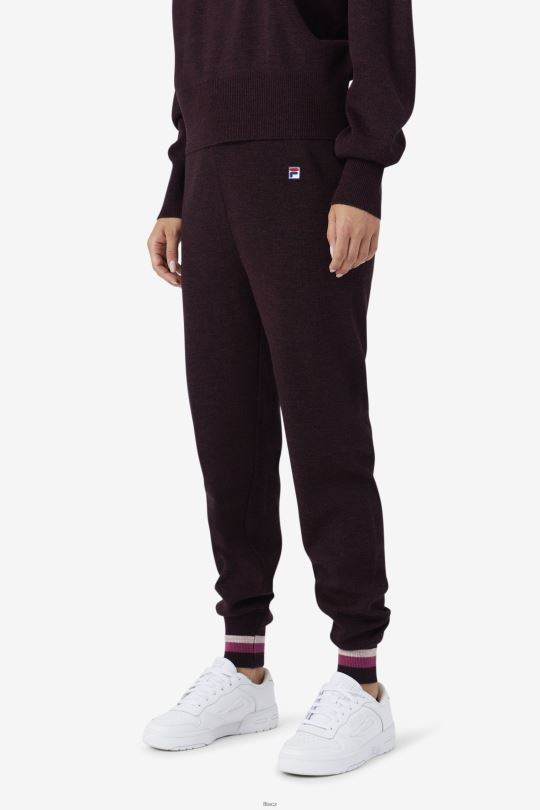 fila frankie pletené kalhoty hroznové víno/rouge/potpourri 0668L1561 hroznové víno/rouge/potpourri FILA
