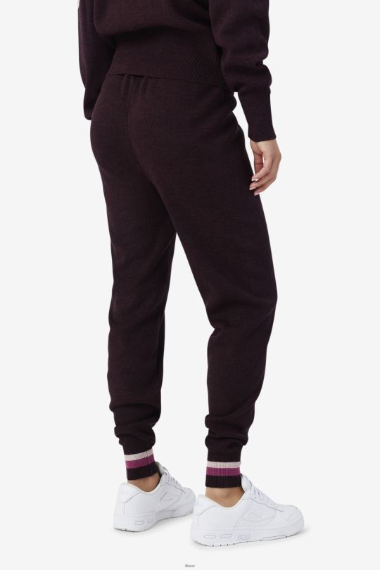 fila frankie pletené kalhoty hroznové víno/rouge/potpourri 0668L1561 hroznové víno/rouge/potpourri FILA