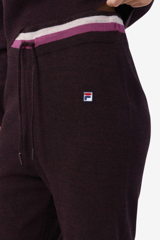 fila frankie pletené kalhoty hroznové víno/rouge/potpourri 0668L1561 hroznové víno/rouge/potpourri FILA