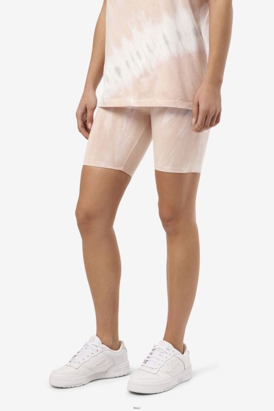 fila gardenia/white/belgian block taima tie dye bike short 0668L1678 gardénie/bílý/belgický blok FILA