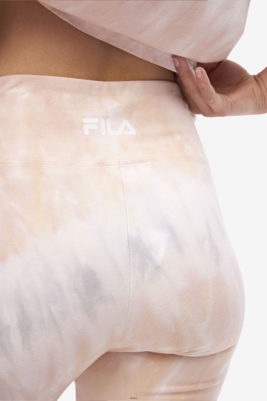 fila gardenia/white/belgian block taima tie dye bike short 0668L1678 gardénie/bílý/belgický blok FILA