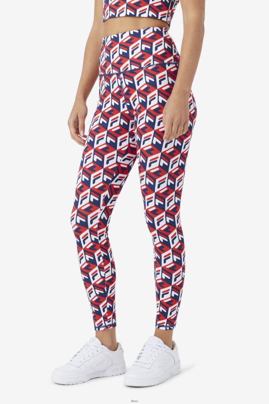 fila karteras 7/8 těsné červená/námořnická/bílá 0668L1705 červená/námořnická/bílá FILA