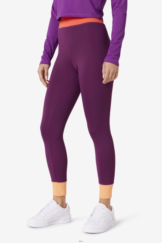 fila marnie základní vrstva legín charisma/crocus petal/cayenne 0668L1735 charisma / okvětní lístek krokusu / kajenský pepř FILA