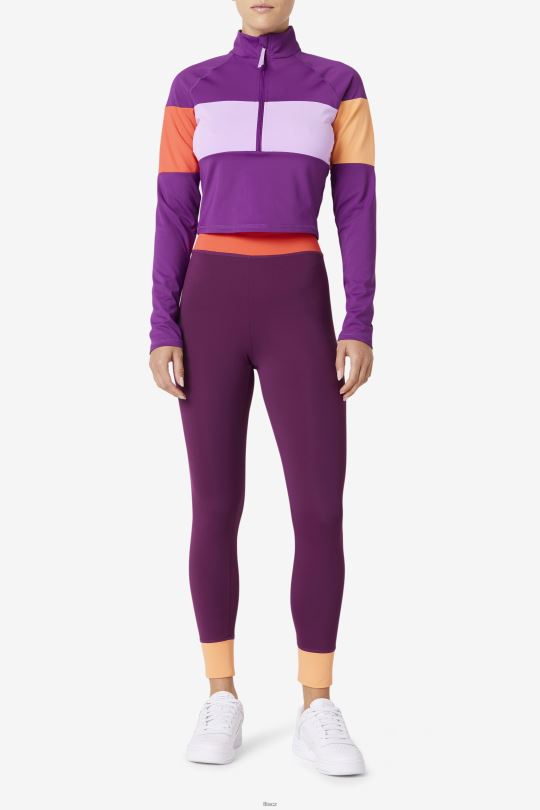 fila marnie základní vrstva legín charisma/crocus petal/cayenne 0668L1735 charisma / okvětní lístek krokusu / kajenský pepř FILA