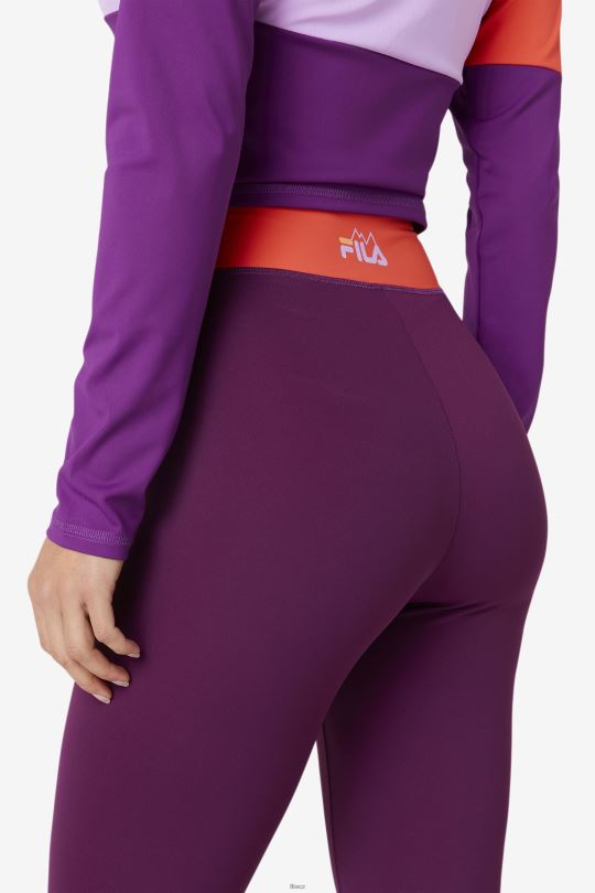 fila marnie základní vrstva legín charisma/crocus petal/cayenne 0668L1735 charisma / okvětní lístek krokusu / kajenský pepř FILA